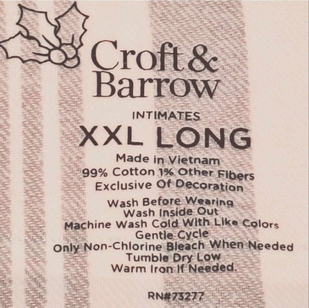 Croft & Barrow pink plaid flannel pajamas - Picture 5 of 9